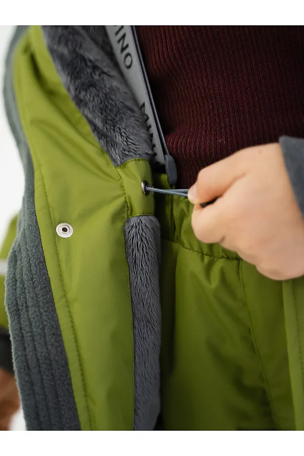 Куртка-парка Super грин MINIDINO, грин - фото 2