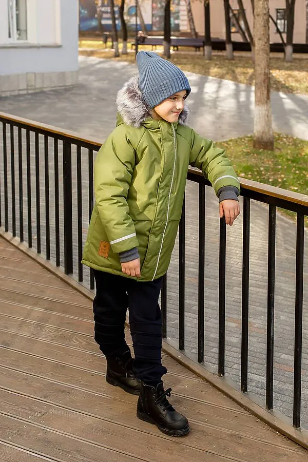 Куртка-парка Super грин MINIDINO, грин - фото 2