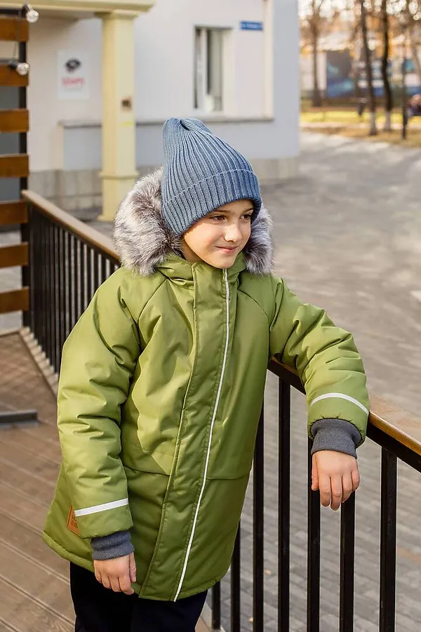 Куртка-парка Super грин MINIDINO, грин - фото 2