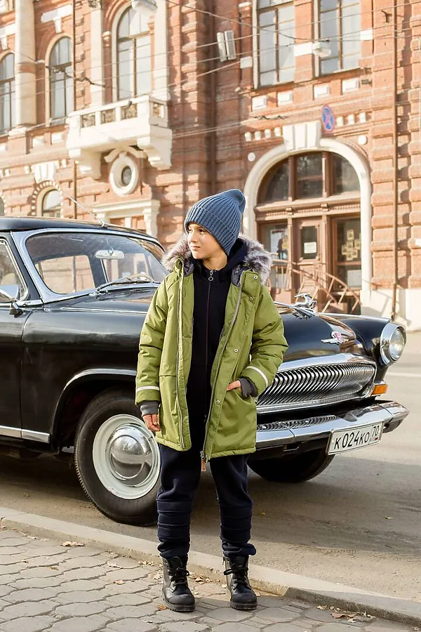 Куртка-парка Super грин MINIDINO, грин - фото 2