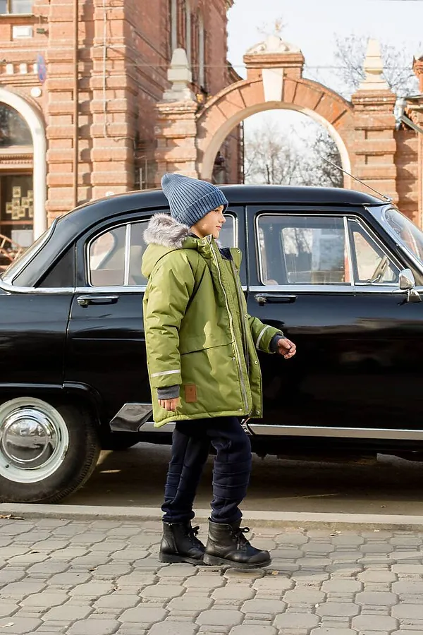 Куртка-парка Super грин MINIDINO, грин - фото 2