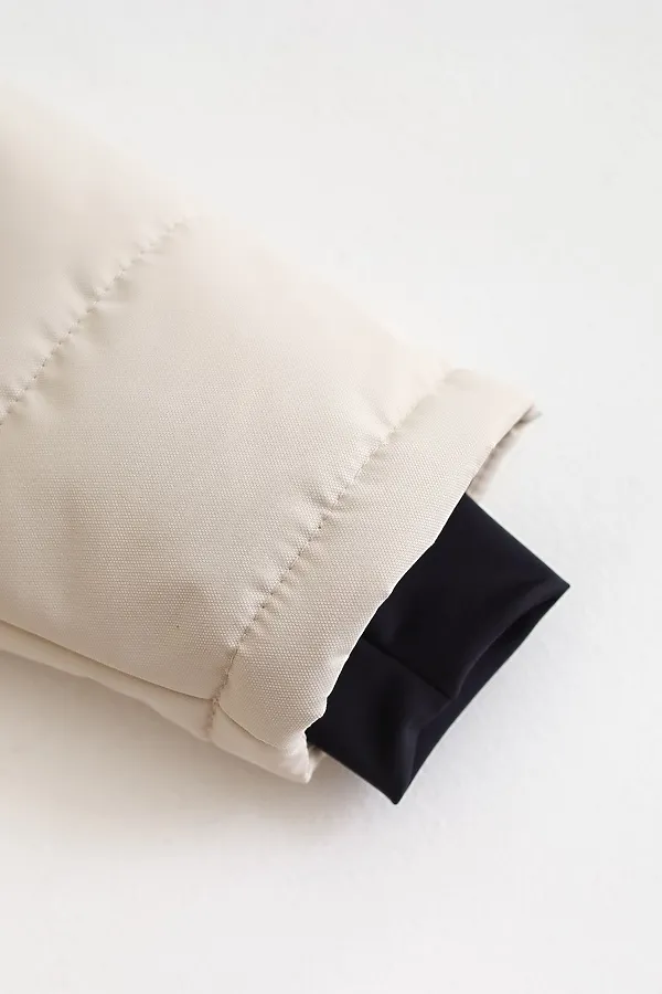 Куртка Асимметрия зима крем MINIDINO, крем - фото 2