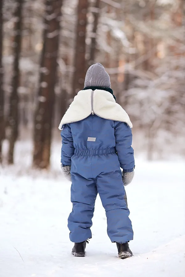 Комбинезон Космос зима деним MINIDINO, деним - фото 2