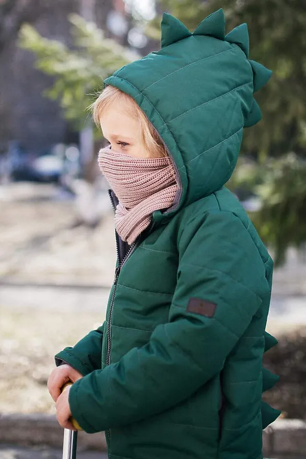 Снуд полушерсть какао MINIDINO, какао - фото 2
