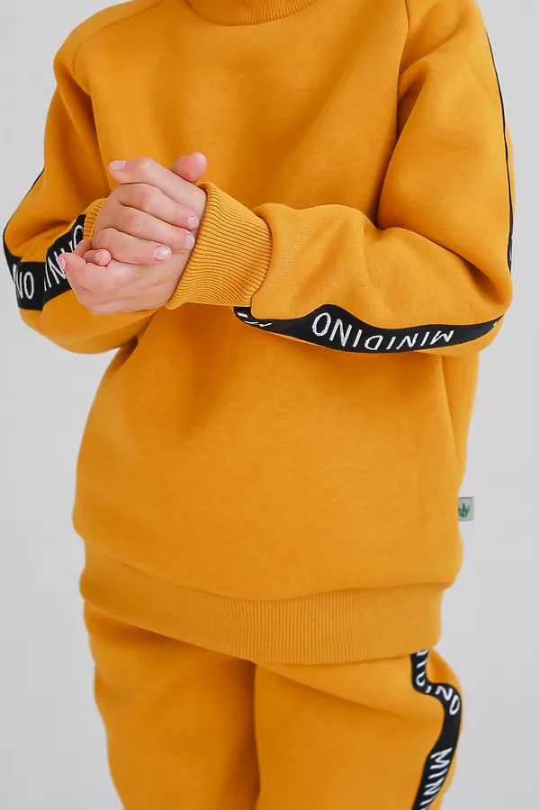 Комплект Лампасы футер горчица MINIDINO, горчица - фото 2