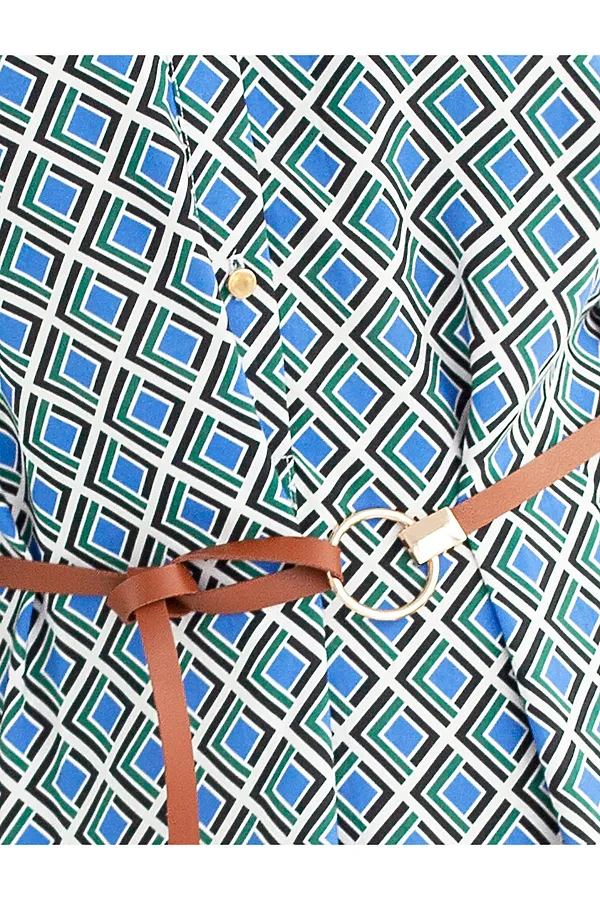 Платье VILATTE, сине-зеленый - фото 2