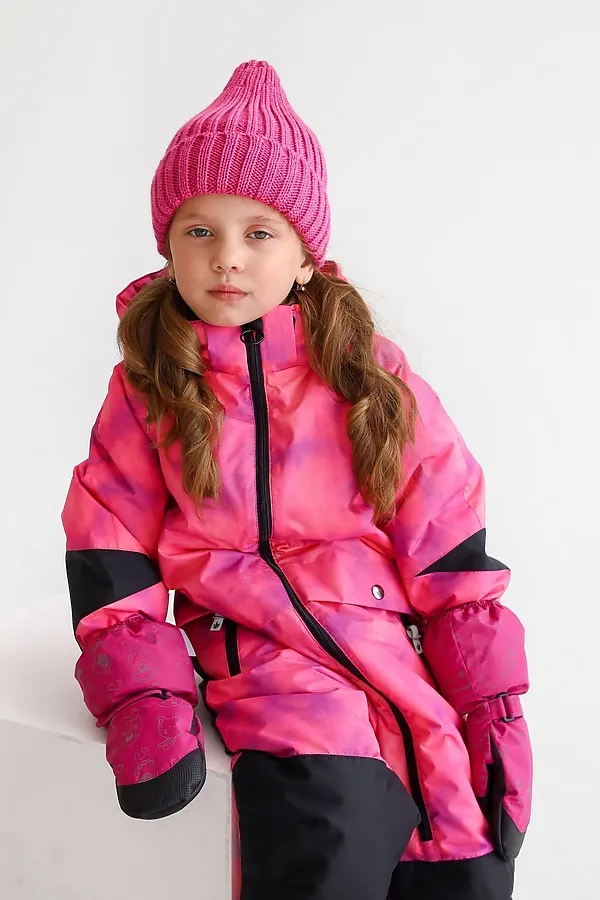 Шапка Тыковка утепленная фуксия MINIDINO, фуксия - фото 2