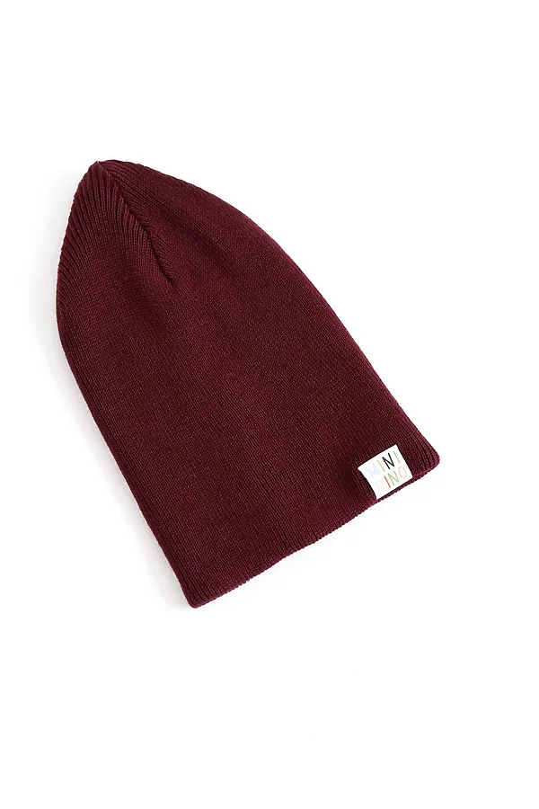 Шапка Капля бордо MINIDINO, бордо - фото 2