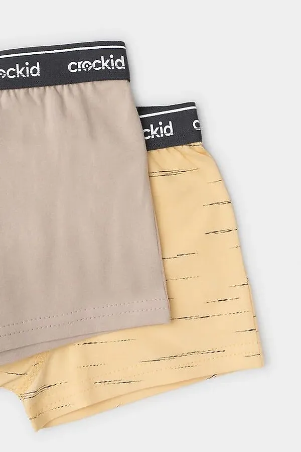Трусы 2 шт. CROCKID, светлая мимоза,темно-бежевый - фото 2
