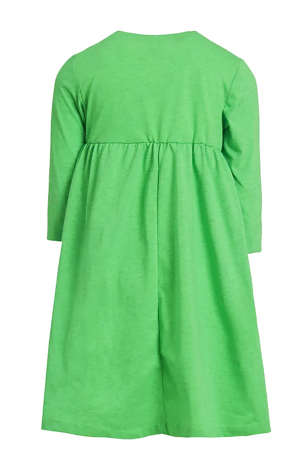 Платье "Маняша-6" с шелкографией ИВАШКА, салатовый - фото 2