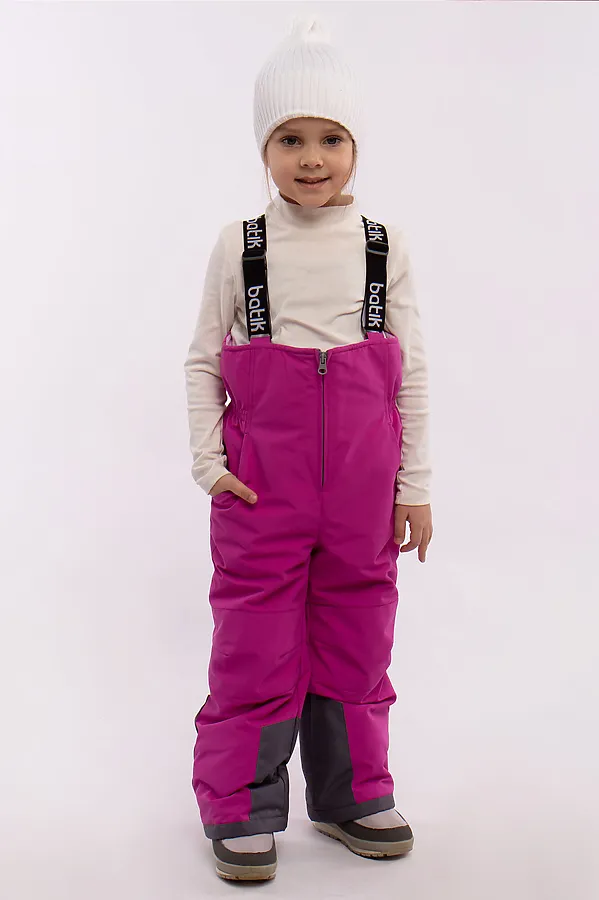 Комплект (Куртка+Полукомбинезон) BATIK, цветы сиреневые - фото 2