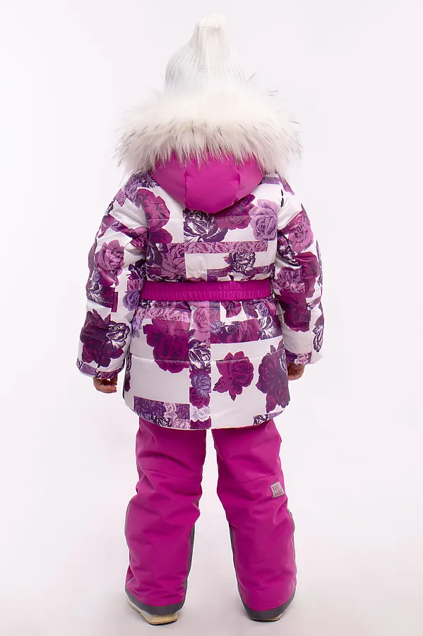 Комплект (Куртка+Полукомбинезон) BATIK, цветы сиреневые - фото 2