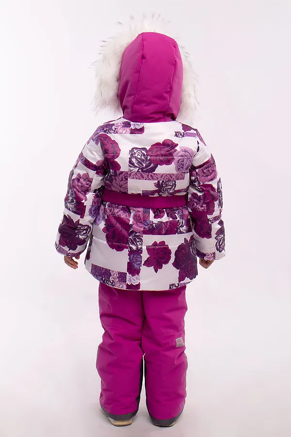 Комплект (Куртка+Полукомбинезон) BATIK, цветы сиреневые - фото 2