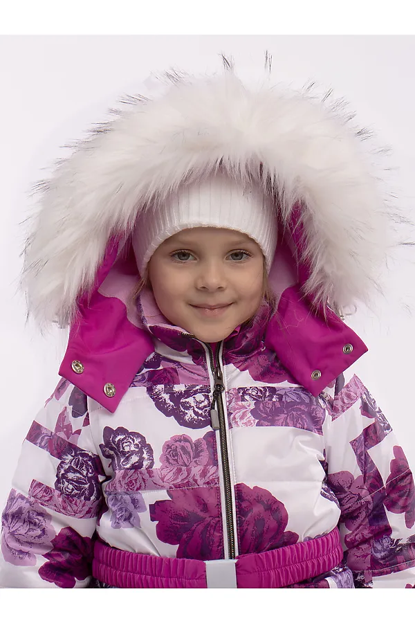 Комплект (Куртка+Полукомбинезон) BATIK, цветы сиреневые - фото 2