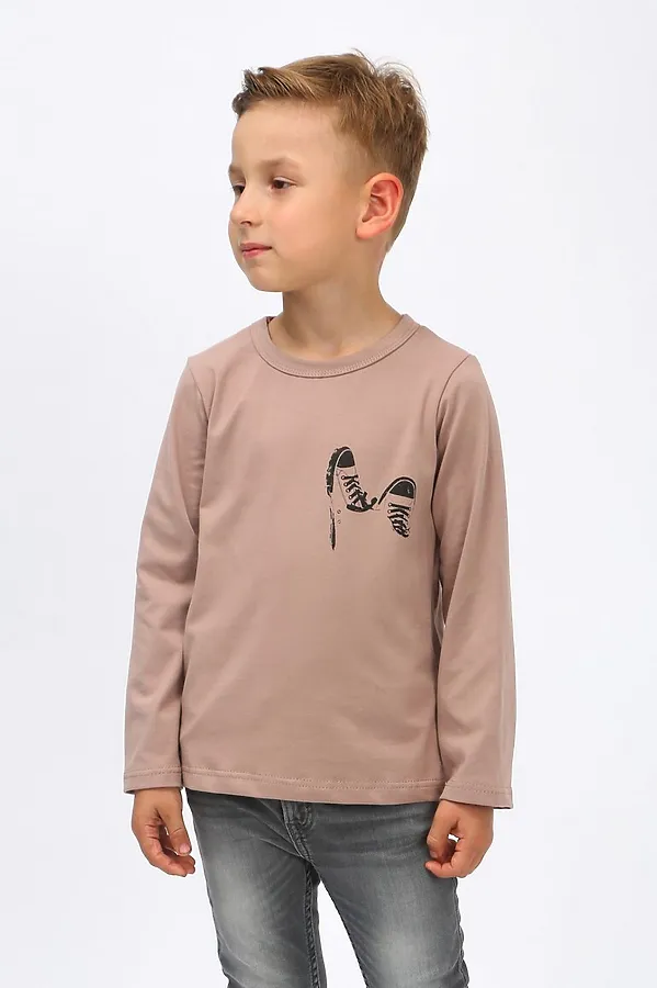 Лонгслив "Кеды" кофе МАТВЕЙКА, кофе - фото 2