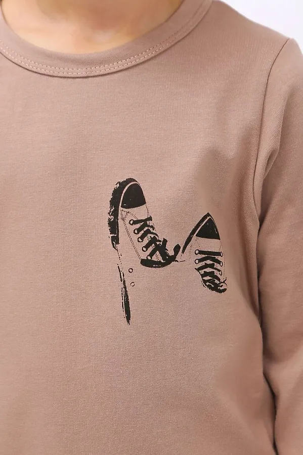 Лонгслив "Кеды" кофе МАТВЕЙКА, кофе - фото 2