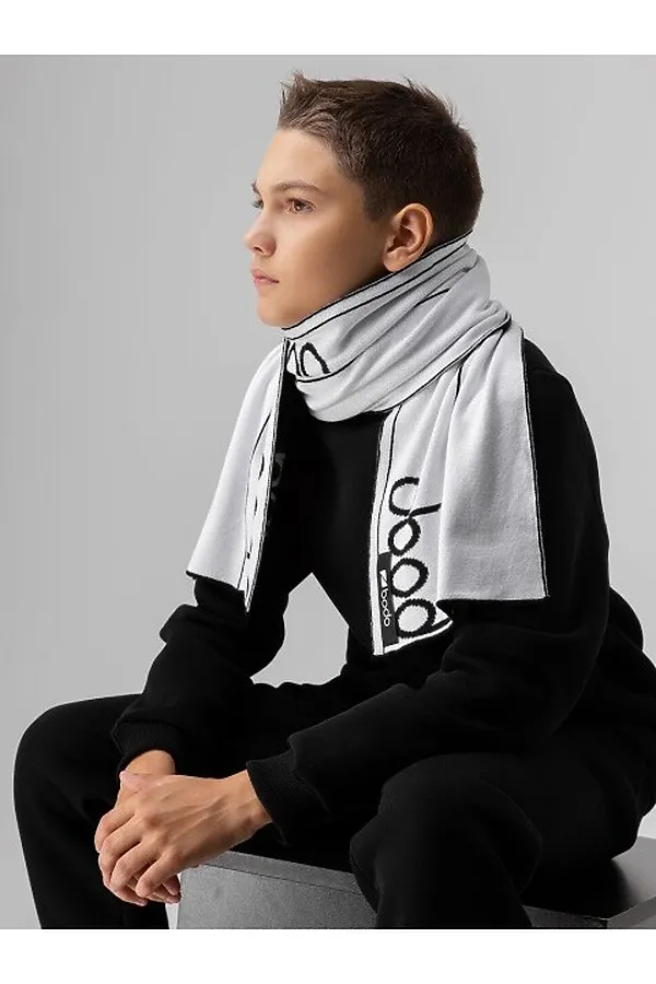 Шарф BODO, черный (белый) - фото 2