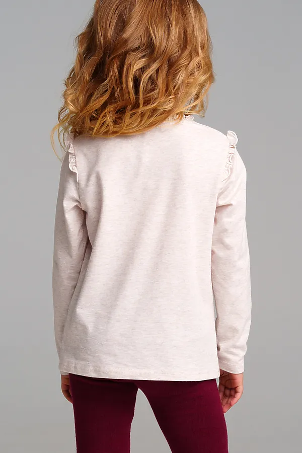 Лонгслив PLAYTODAY, бежевый - фото 2