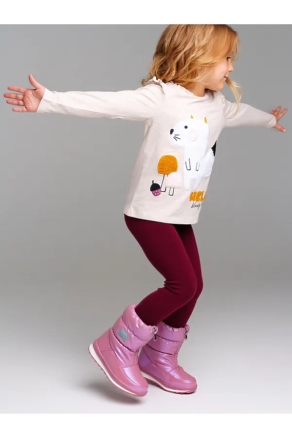 Лонгслив PLAYTODAY, бежевый - фото 2