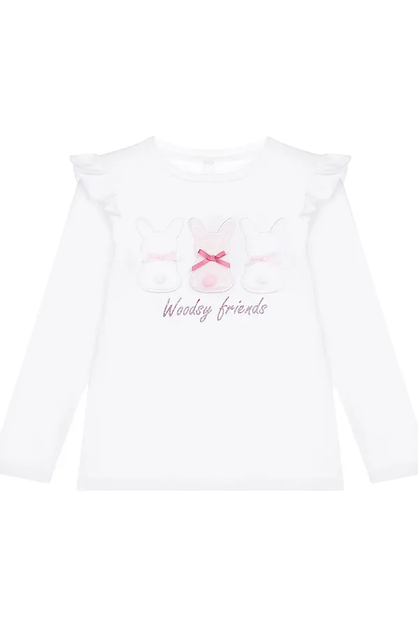 Лонгслив PLAYTODAY, белый - фото 2