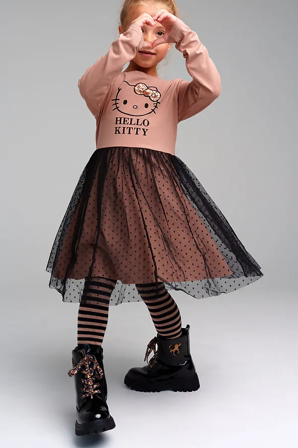 Платье PLAYTODAY, бежевый - фото 2