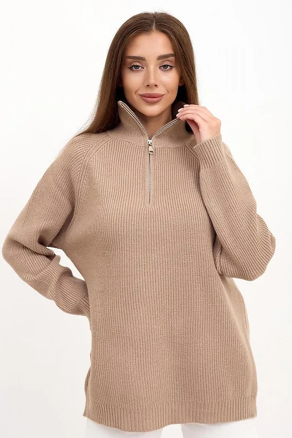 Свитер женский вязаный Дина 2 LIKA DRESS, бежевый - фото 2