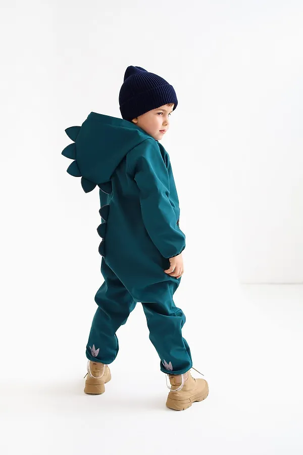 Комбинезон Дино софтшелл атлантик MINIDINO, атлантик - фото 2