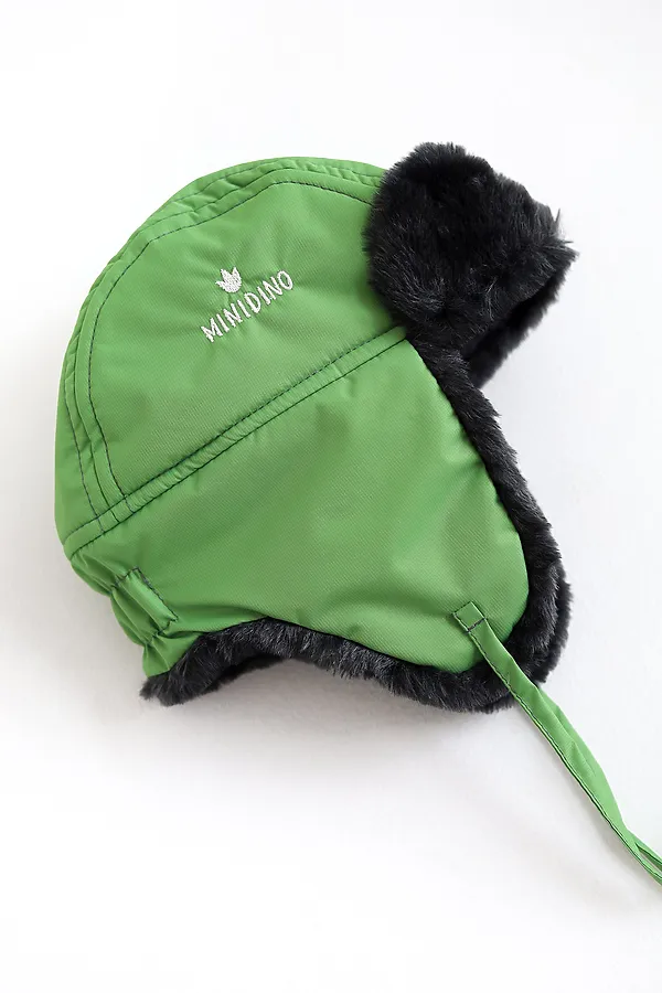 Шапка-ушанка трава MINIDINO, трава - фото 2