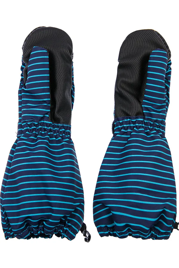 Варежки PLAYTODAY, тёмно-синий,черный,голубой - фото 2