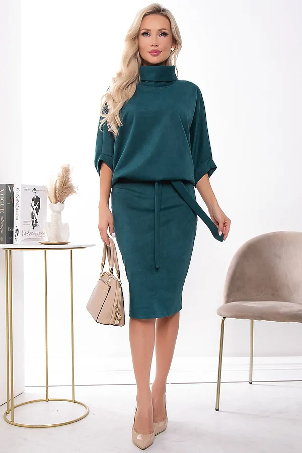 Платье "Антония" LADY TAIGA, изумруд - фото 2