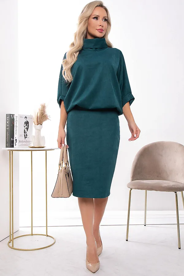 Платье "Антония" LADY TAIGA, изумруд - фото 2