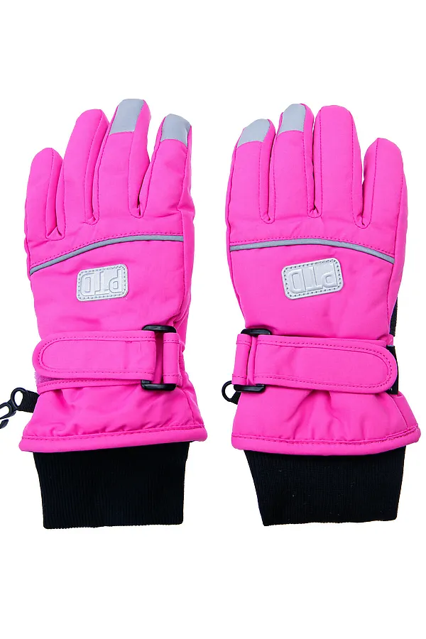 Перчатки PLAYTODAY, фуксия,черный - фото 2