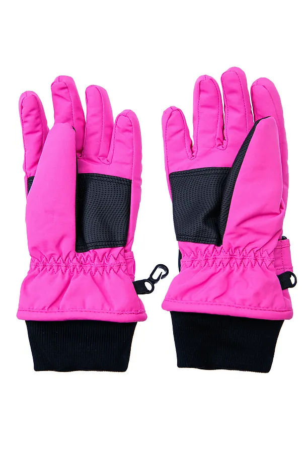Перчатки PLAYTODAY, фуксия,черный - фото 2
