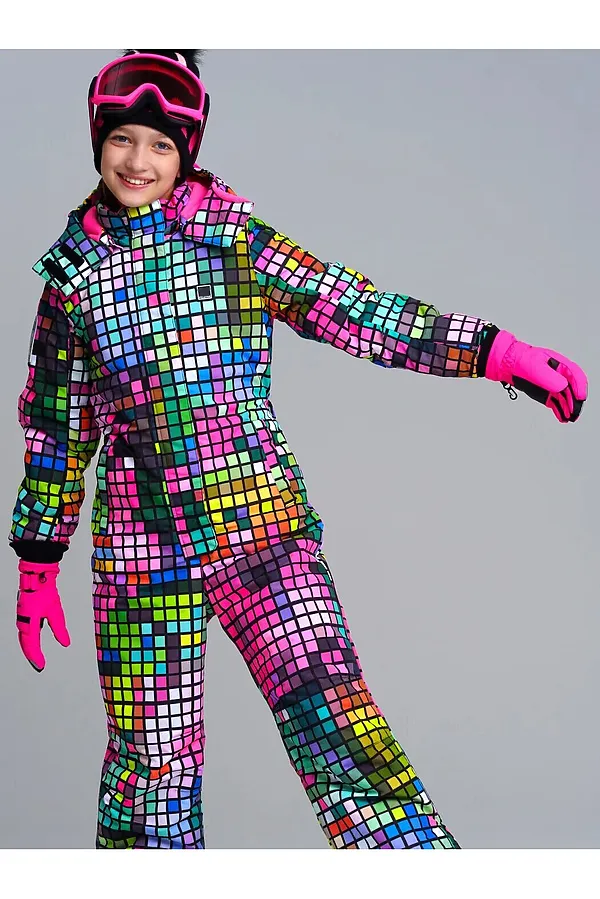 Перчатки  PLAYTODAY, фуксия,черный - фото 2