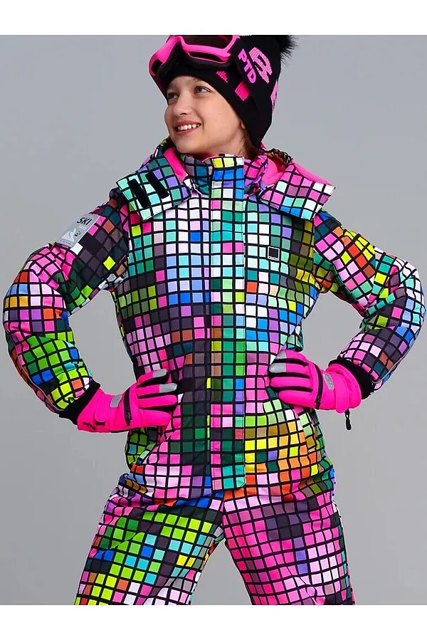 Перчатки  PLAYTODAY, фуксия,черный - фото 2