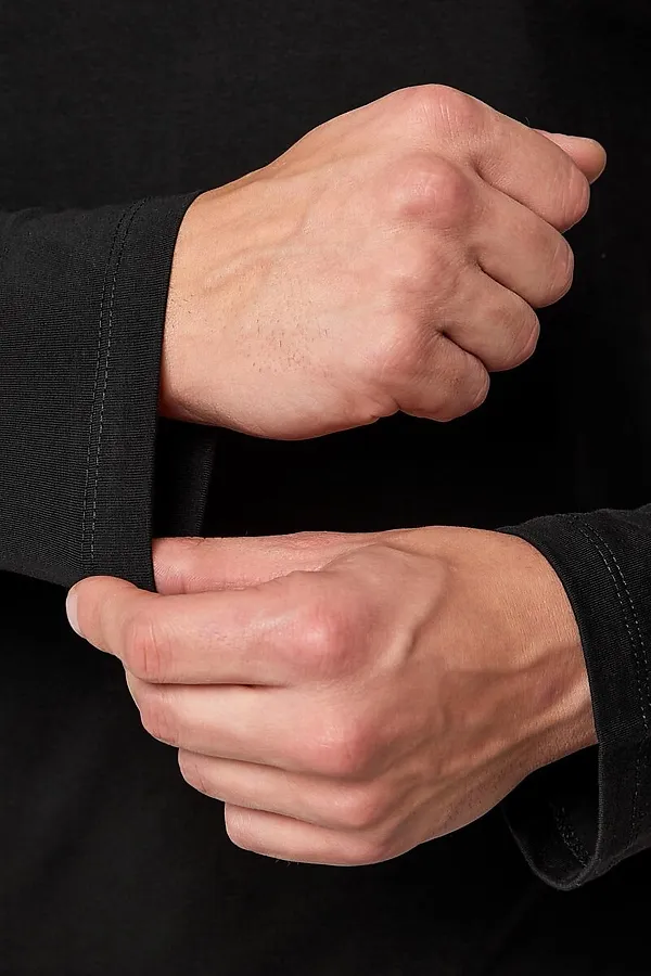 Лонгслив F5, черный - фото 2