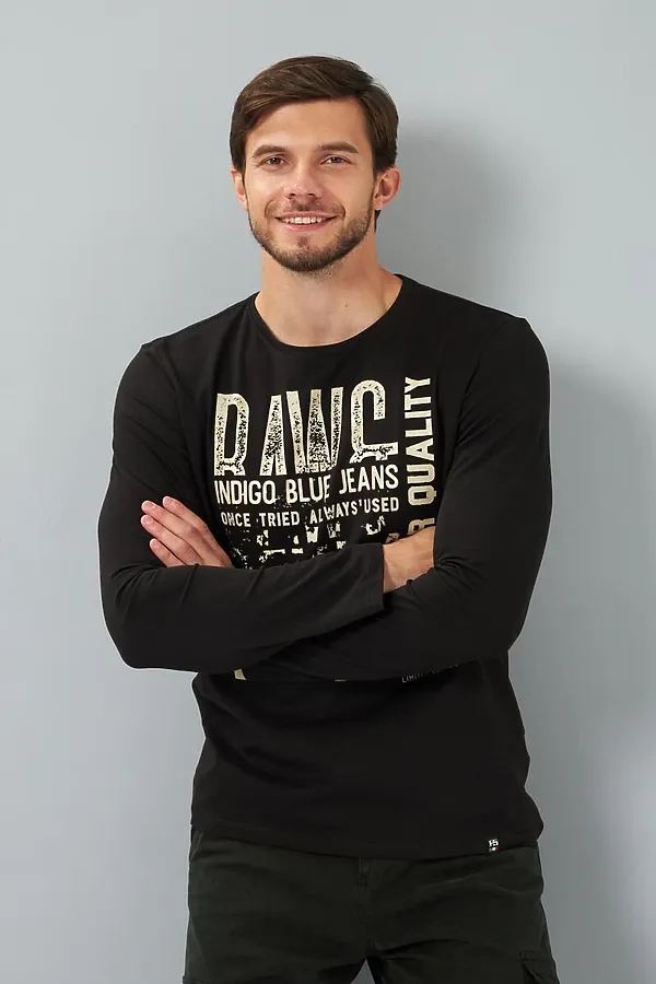 Лонгслив F5, черный - фото 2