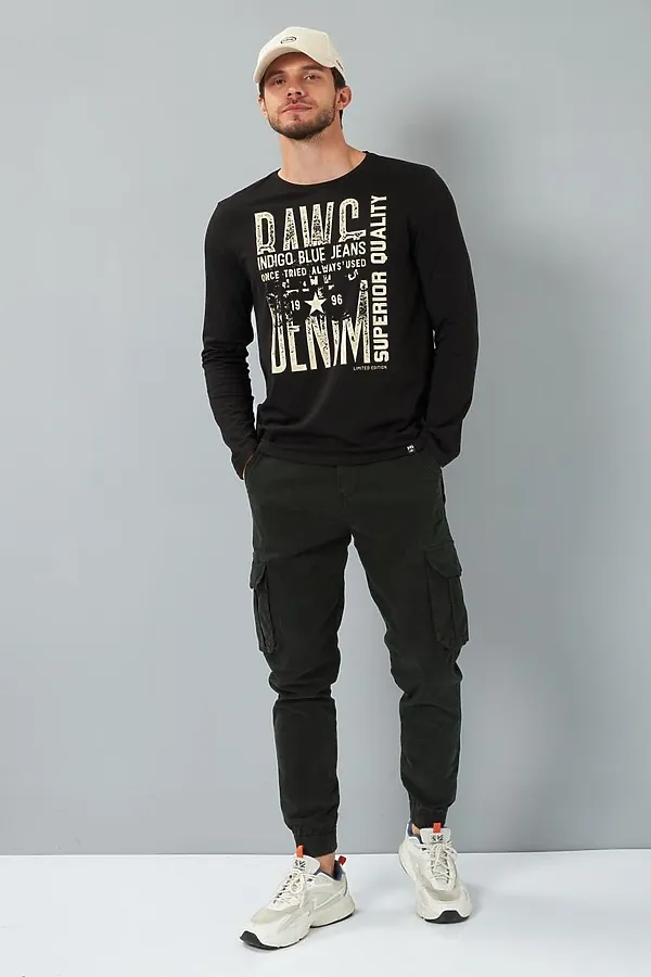 Лонгслив F5, черный - фото 2