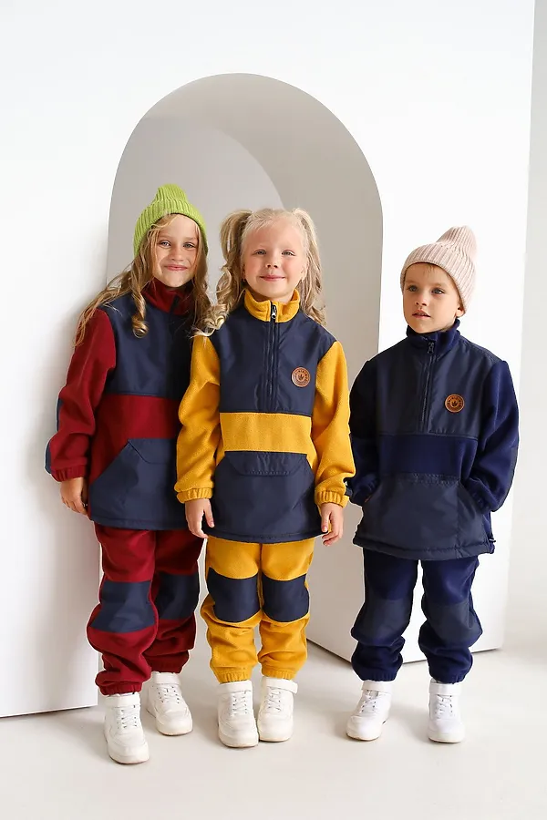 Брюки Флисовые бордо MINIDINO, бордо - фото 2