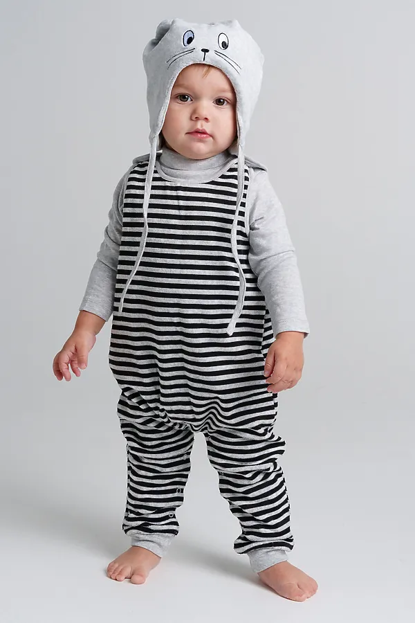 Шапка PLAYTODAY, серый меланж - фото 2