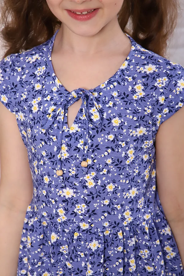 Платье Славянка НАТАЛИ, васильковый - фото 2