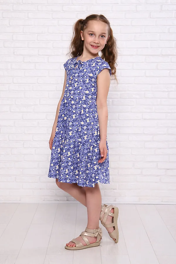 Платье Славянка НАТАЛИ, васильковый - фото 2