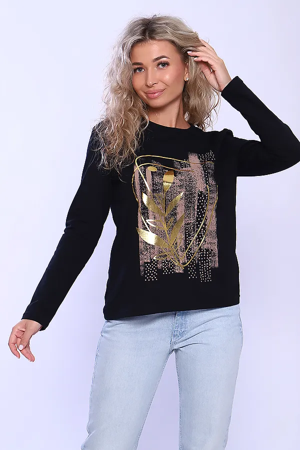 Футболка 70071 НАТАЛИ, черный - фото 2