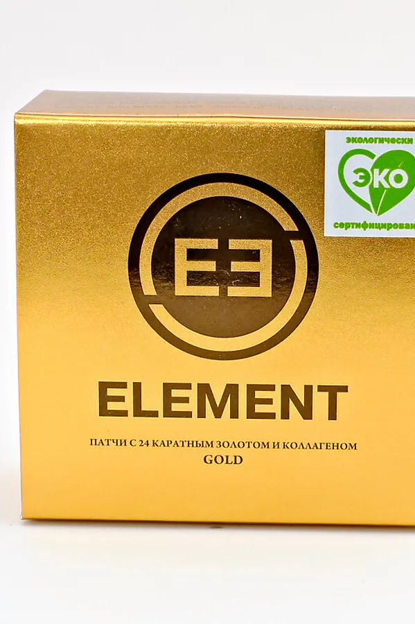 Патчи для глаз ELEMENT гидрогелевые с 24 каратным золотом и коллагеном 60 шт Корея НАТАЛИ, в ассортименте - фото 2