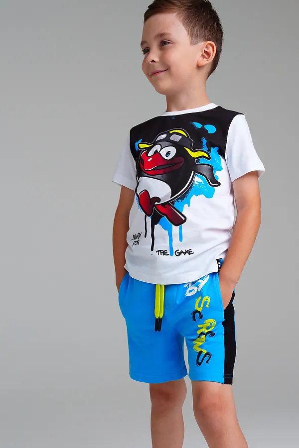 Комплект (Футболка + Шорты) PLAYTODAY, цветной - фото 2
