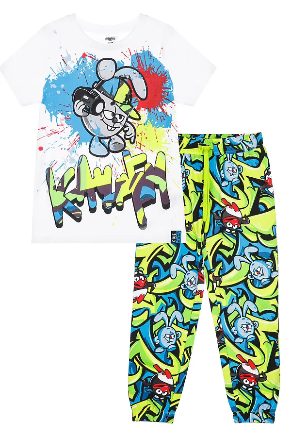 Комплект (Футболка + Брюки) PLAYTODAY, цветной - фото 2