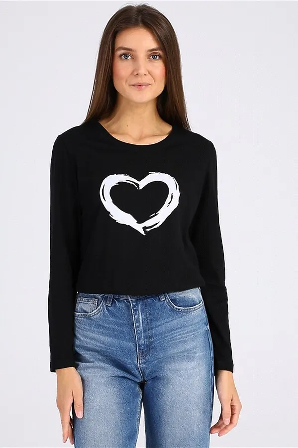 Лонгслив  АПРЕЛЬ, черный - фото 2