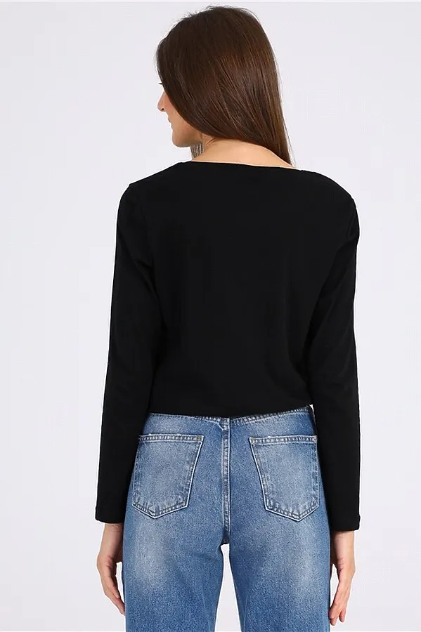 Лонгслив  АПРЕЛЬ, черный - фото 2