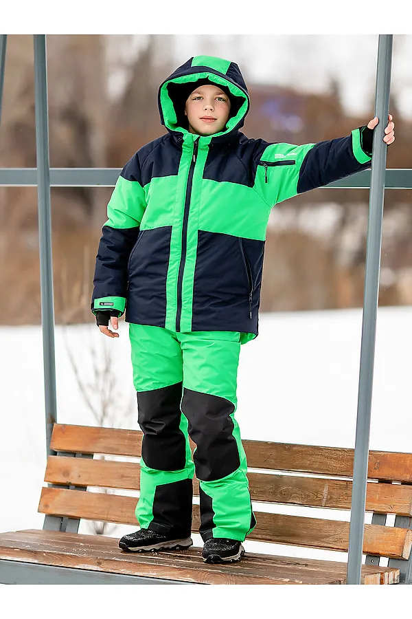 Комплект (Куртка+Полукомбинезон) BATIK, ультразеленый - фото 2