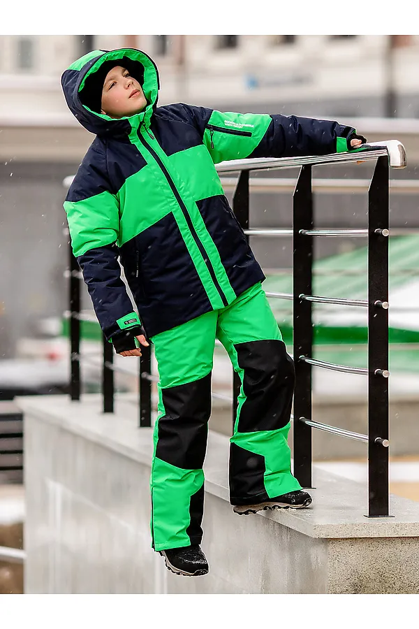 Комплект (Куртка+Полукомбинезон) BATIK, ультразеленый - фото 2